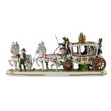 Saxon, sculptural, porcelain group Wedding carriage of Napoleon Bonaparte. - photo 6