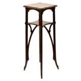 Two-tier pedestal for flowers made of solid walnut, Art Nouveau style. 20th century. - photo 3