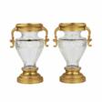 Pair of crystal vases with gilt bronze. End of the 19th century. - Now at the auction