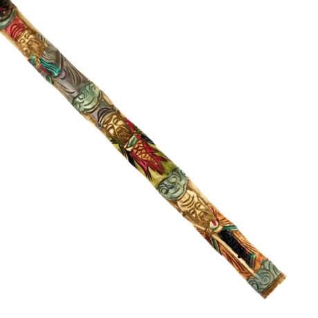 Bone pipe with silver for smoking opium. China - Foto 8