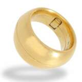 Ring: breiter, extrem schwerer und ausgefallener Designer-Goldschmiedering aus dem Hause Wempe "Amor Manet-Tempus Fugit" - photo 2