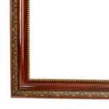 Paired frames of polished wood with bronze decoration of acanthus and cord. 20th century. - Foto 3