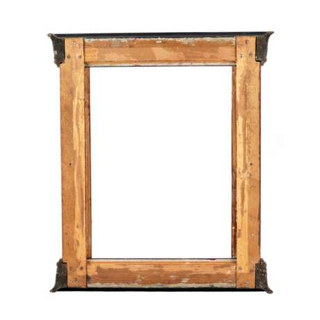 Polished, Art Nouveau wooden frame with brass decor. The turn of the 19th-20th centuries. - фото 3