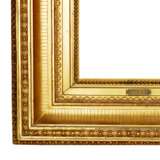 Two-profile, gilded, wooden frame of the era of Napoleon III, 19th century. - фото 2