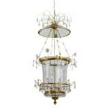 Russian Crystal & Ormolu Mounted Two-Light Lantern Chandelier.Russia, early 19th century. - Foto 3