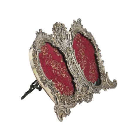 Stefani Bologna. Double silver photo frame in Baroque style. Italy 20th century. - фото 2