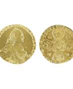 Coins. Gold coin from the time of Catherine the Great 10 rubles. St. Petersburg 1767.