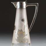 A SILVER-MOUNTED GLASS DECANTER - фото 1