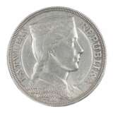 Silver coin 5 LATI. 1929. Latvia. - photo 2