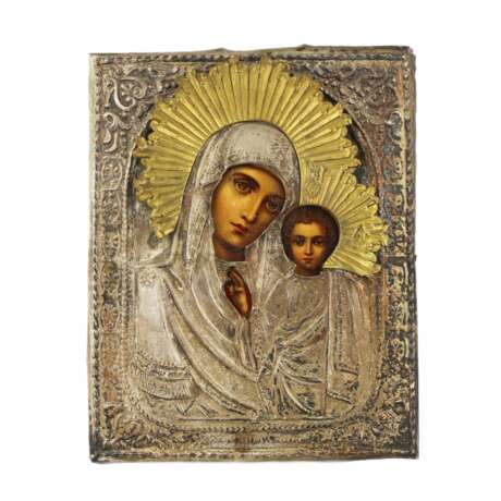 Icon of Our Lady of Kazan. Russia. The turn of the 19th and 20th centuries. - Foto 1