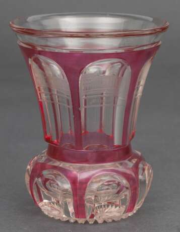 Vase en verre avec gravures Glas Early 19th century - Foto 3