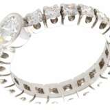 Ring: äußerst ausgefallener Brillant-Damenring im Memoire-Stil, ca. 1,65ct - photo 2