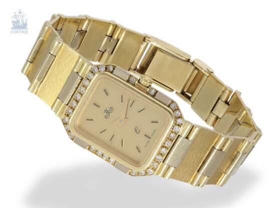 Armbanduhr: außergewöhnliche, goldene vintage Damenuhr der Marke "Anker" mit Diamantbesatz - фото 1