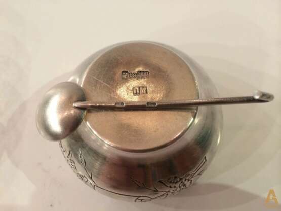 Russian salt Silber 84 Late 19th century - Foto 4