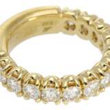 Ring: solider, äußerst hochwertiger Brillant-Halb-Memoire-Ring, Handarbeit aus 18K Gold, 2,12ct Brillanten, Goldschmiedepreis lt. Vorbesitzer ca. 6500€ - фото 3