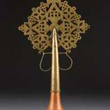 A COPTIC BRASS PROCESSIONAL FINIAL - photo 1