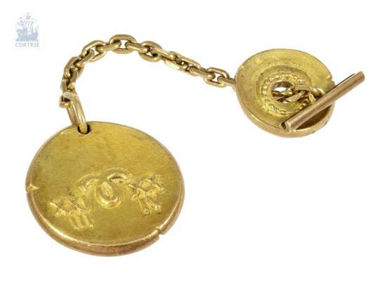 Chatelaine: seltene und sehr wertvolle Zodiac-Chatelaine "Widder" aus den Hause van Cleef und Arpels, signiert und nummeriert, Handarbeit aus 18K Gold, um 1960 - фото 2