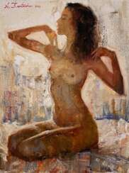 Impression gicl&eacute;e sur toile, Morning stretching, 2023, par Kartashov Andrey, Russie, 21e si&egrave;cle. 1 des 50 tirages limit&eacute;s. 