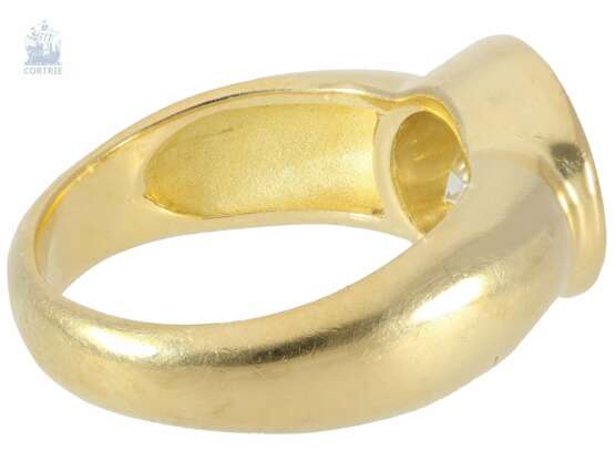 Ring: klassischer vintage Solitär/Brillantring mit besonders großem Brillanten von ca. 4ct - фото 2