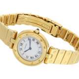 Armbanduhr: seltene und hochwertige vintage Cartier Damenuhr in Vollgold, Cartier Santos Ronde, 80er Jahre - Foto 2