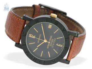 Armbanduhr: automatische, limitierte Carbon/Gold-Armbanduhr aus dem Hause Bvlgari, "International Edition"No.1016/3300