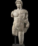 Stone. A ROMAN LIMESTONE FIGURE OF ANTINOUS