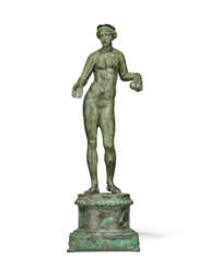 A ROMAN BRONZE AND SILVER VENUS