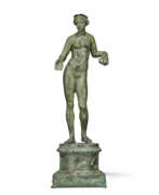 Metallkonstruktion. A ROMAN BRONZE AND SILVER VENUS