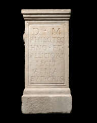 A ROMAN MARBLE STELE