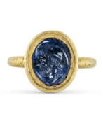 Verre de camée. A ROMAN SAPPHIRE RINGSTONE WITH ODYSSEUS