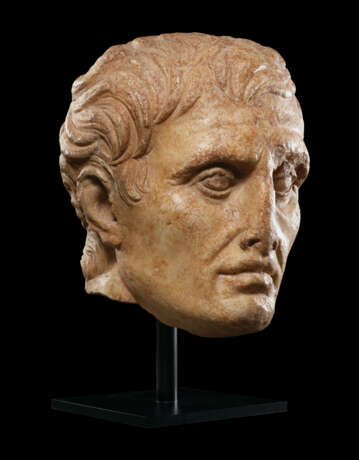 A ROMAN MARBLE PORTRAIT HEAD OF MENANDER - photo 3