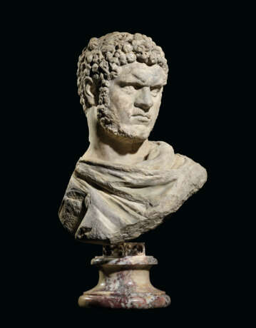 A ROMAN MARBLE PORTRAIT BUST OF THE EMPEROR CARACALLA - photo 1