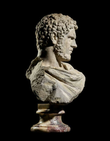 A ROMAN MARBLE PORTRAIT BUST OF THE EMPEROR CARACALLA - photo 3