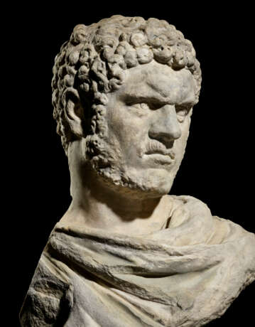 A ROMAN MARBLE PORTRAIT BUST OF THE EMPEROR CARACALLA - photo 7