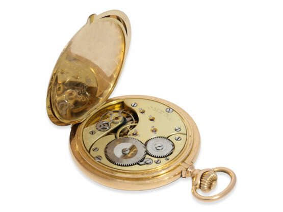 Taschenuhr: schwere rotgoldene Savonnette, Anker-Chronometer Omega, No. 5156466, ca.1912 - фото 5