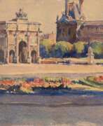 Overview. Künstler Anf. 20. Jh. &amp;quot;Arc de Triumph&amp;quot;, Aquarell, undeutl. sign. u.l., 17x29 cm, im Passepartout hinter Glas und Rahmen