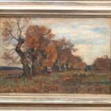 Crodel, Paul Eduard (1862-1928) "Schäfer und seine Herde in herbstlicher Landschaft", Öl/ Lw., sign. u.r. 59x86 cm, Rahmen - photo 1