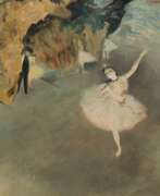 Aquarelles. &amp;quot;Balletttänzerin&amp;quot;, Öl/ Lw., undeutl. sign. o.r., 61x45 cm, Rahmen