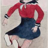 Mühlenhaupt, Kurt (1921 Klein Ziescht-2006 Zehdenick) "Meine Puppe", aquarellierte Radierung, 8/ 50, sign. mittig unten, dat. ´79, 30x20,5 cm, hinter Glas und Rahmen - фото 1