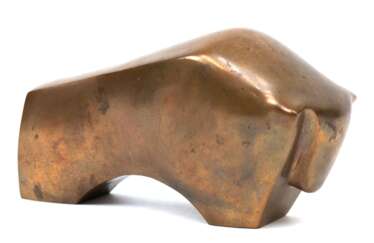 Schumann, Pierre (1917-2011) &quot;Stier&quot;, Bronze, signiert, 1965, H. 9 cm, L. 16,5 cm