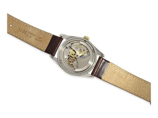Armbanduhr: gesuchte vintage Herrenuhr, Universal Geneve Polerouter, schwarzes Sektor-Zifferblatt, Zentralsekunde, ca.1960 - photo 4