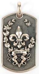 Anhänger, 925er Silber, ca. 29,5 g, Christian Audigier by Ed Hardy, Maße mit Öse 5,6x2,9 cm