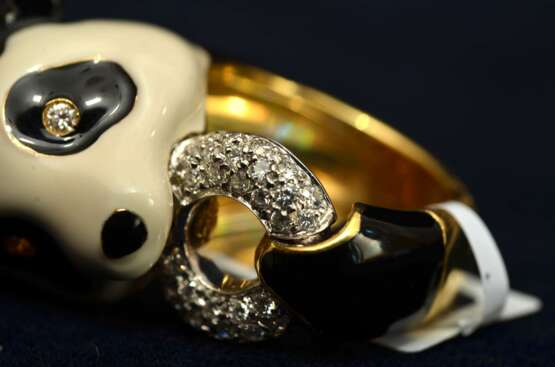 Bague en or avec diamants Panda Gold Other style 21th century - Foto 7