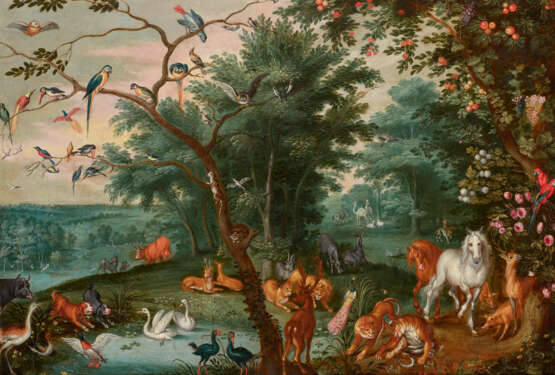 ÉCOLE FLAMANDE DU XVIIe SIÈCLE, ATELIER DE JAN BRUEGHEL LE JEUNE - Foto 1