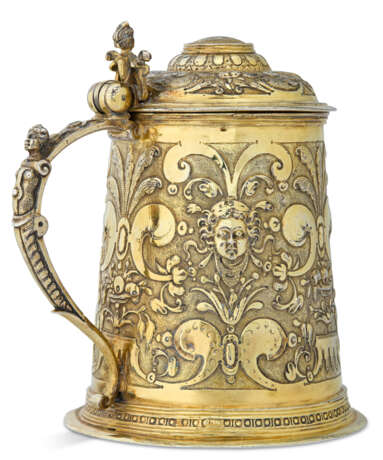 TANKARD ALLEMAND EN VERMEIL - photo 1