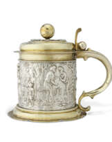 TANKARD ALLEMAND EN ARGENT ET VERMEIL