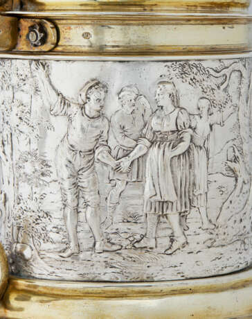 TANKARD ALLEMAND EN ARGENT ET VERMEIL - photo 3