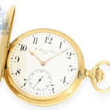 Taschenuhr: feine und schwere Goldsavonnette, Chronometer Montandon-Robert Geneve No. 1074, um 1900 - Foto 1