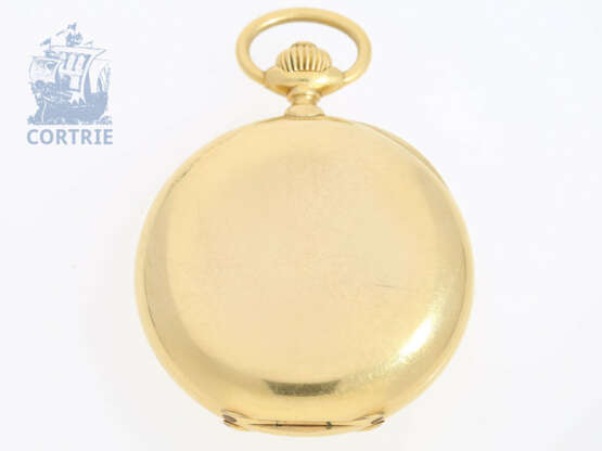 Taschenuhr: feine und schwere Goldsavonnette, Chronometer Montandon-Robert Geneve No. 1074, um 1900 - photo 2