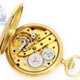 Taschenuhr: feine und schwere Goldsavonnette, Chronometer Montandon-Robert Geneve No. 1074, um 1900 - фото 3